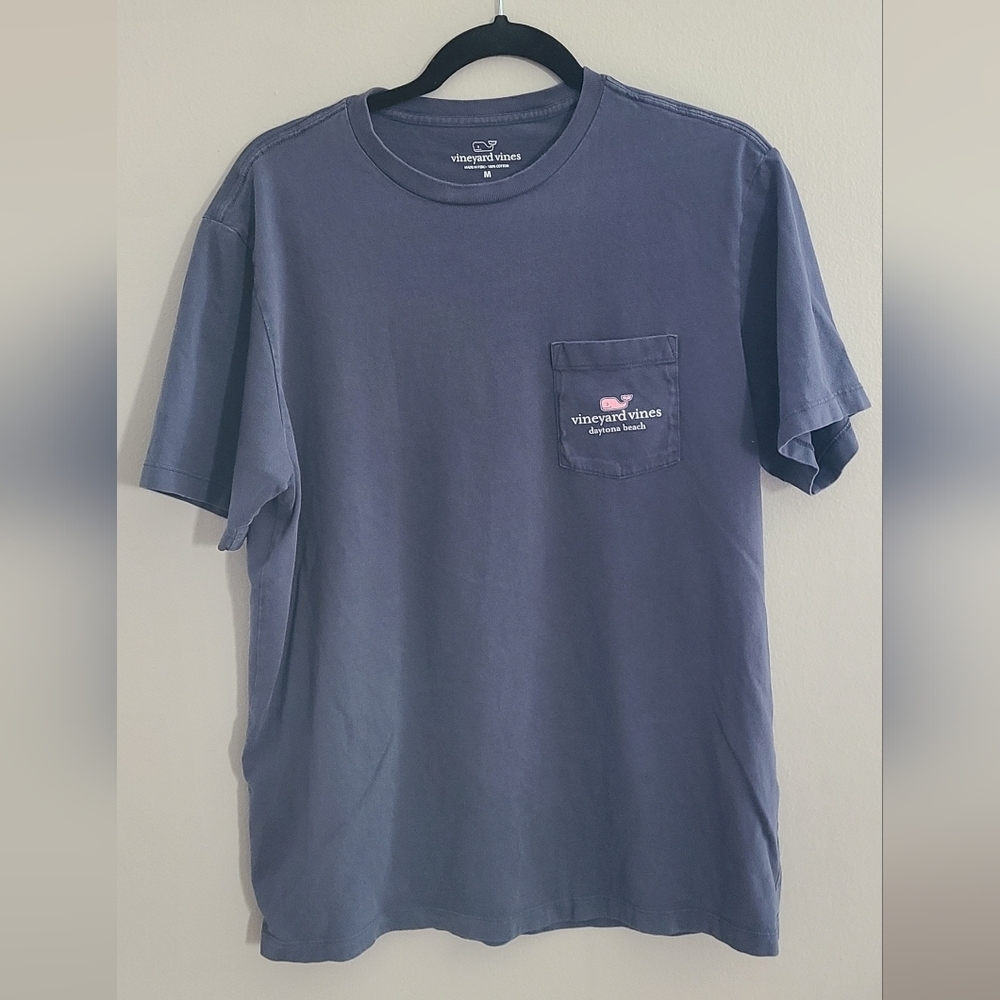 Vineyard vines I love Daytona beach whale 🐋 tee shirt blue men's M - Picture 2 of 10